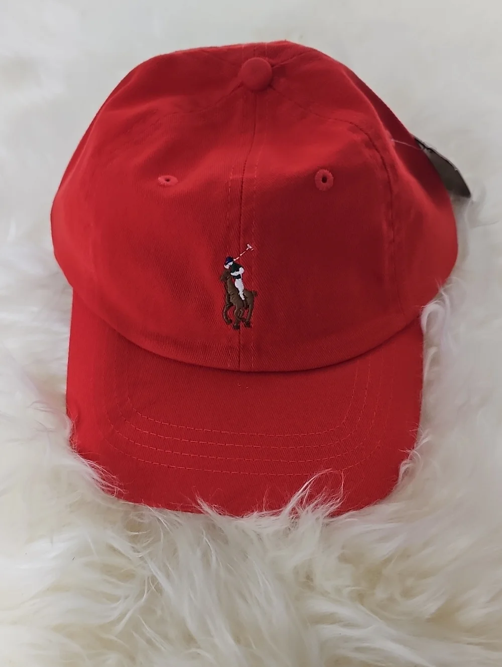 Polo by Ralph Lauren Red Polo Player Baseball Cap